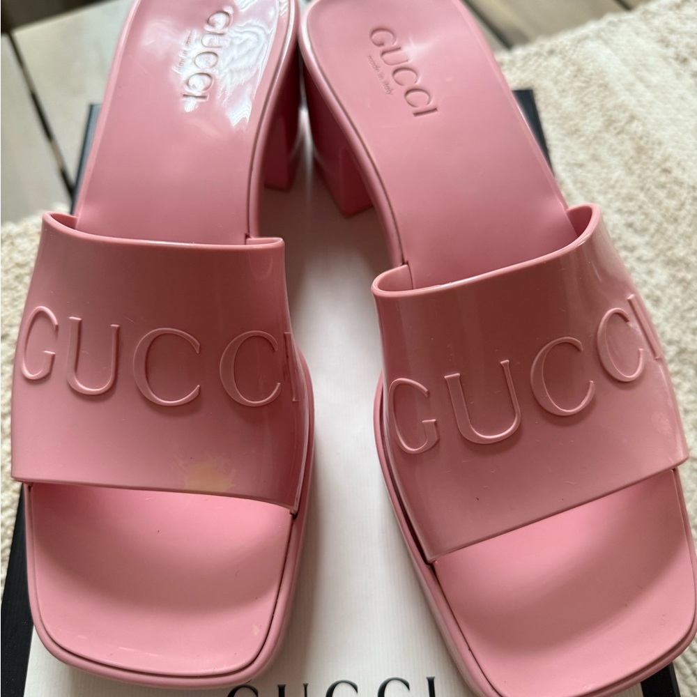 Gucci Pink Mules - Picture 2 of 4